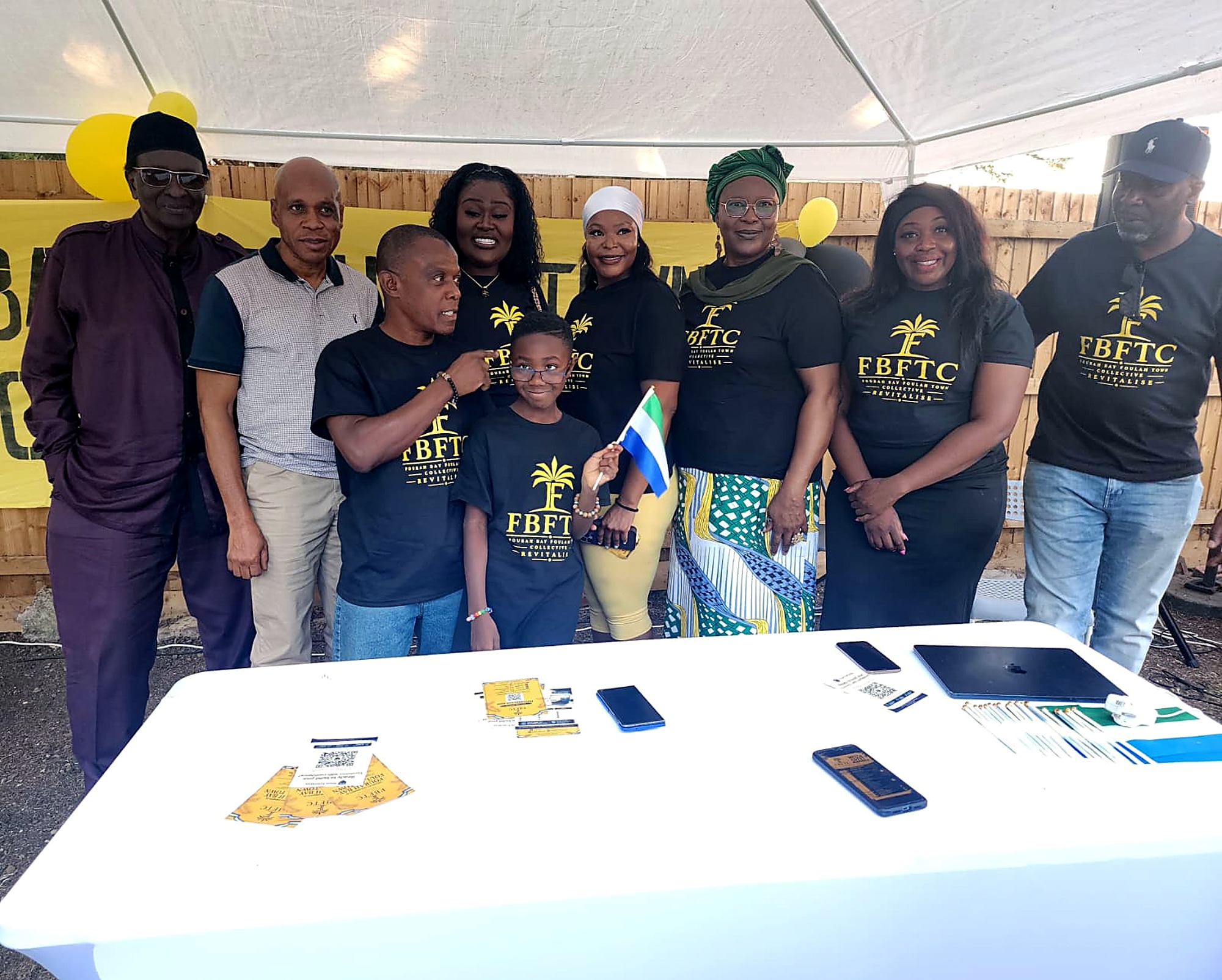 Members and Founders gathered at the welcome desk